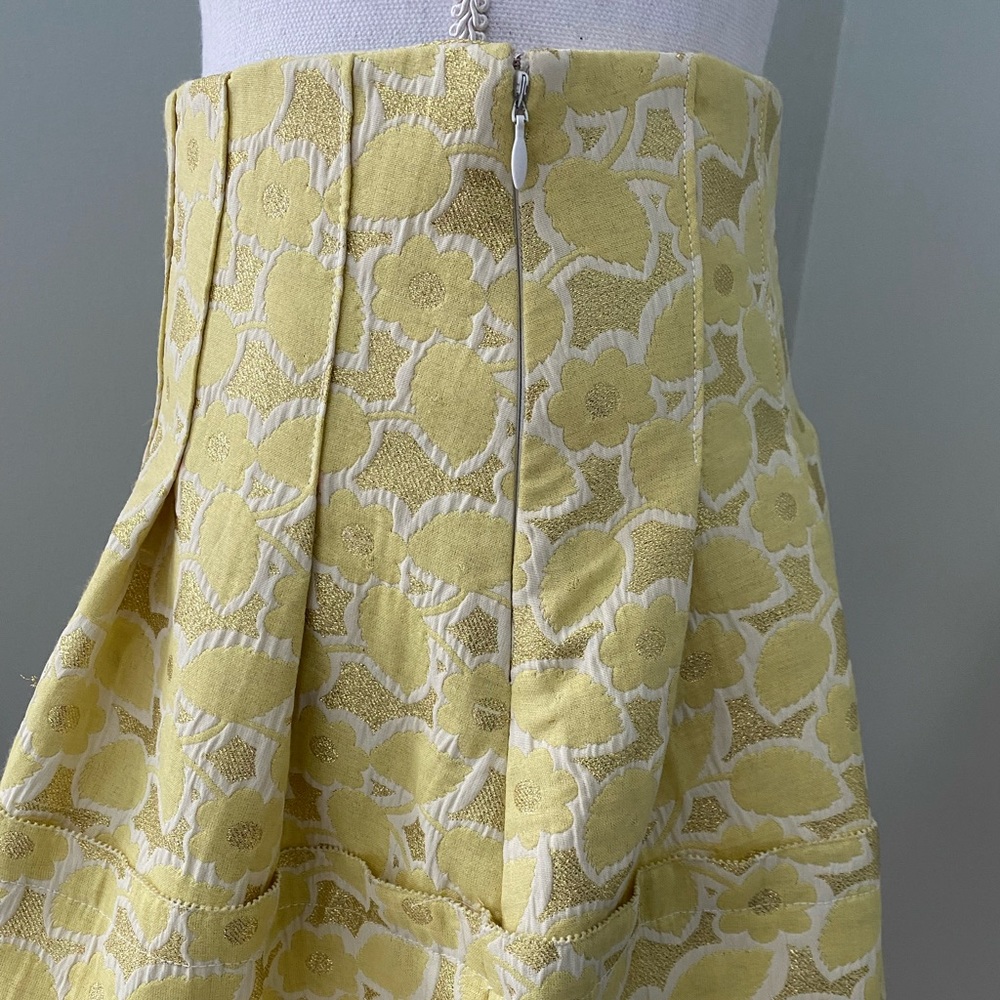 Vera Wang Lavender Label Brocade Mini Skirt Size 2 - Picture 3 of 7